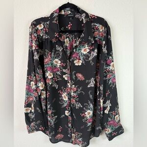 Torrid Floral Button-Front Blouse | Size 3